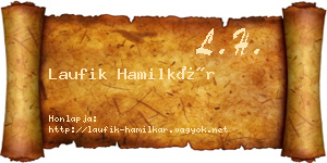 Laufik Hamilkár névjegykártya